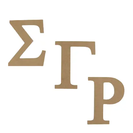 Sigma Gamma Rho Crafting Mdf/Wood Letter Set 2