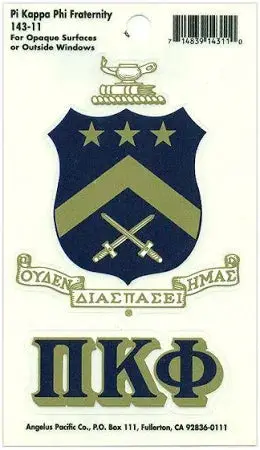Pi Kappa Phi Decal - Discontinued 1