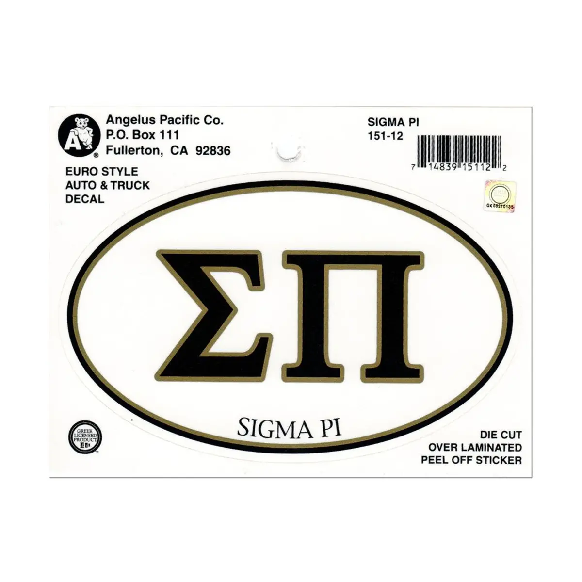 Sigma Nu Euro Decal - Discontinued 1