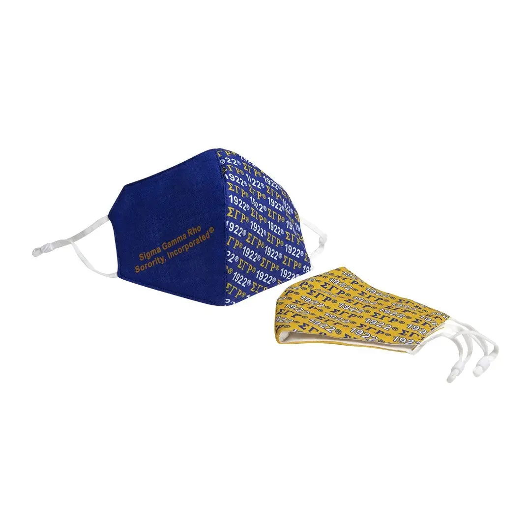Sigma Gamma Rho Hemp Face Masks- Two Pack - Discontinued 1