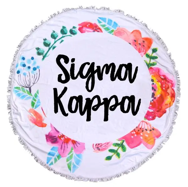 Sigma Kappa Fringe Towel Blanket 1