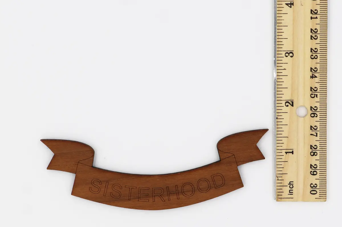 Sisterhood Banner Wood Logo 1