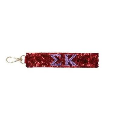 Sigma Kappa Sequin Wristlet 1