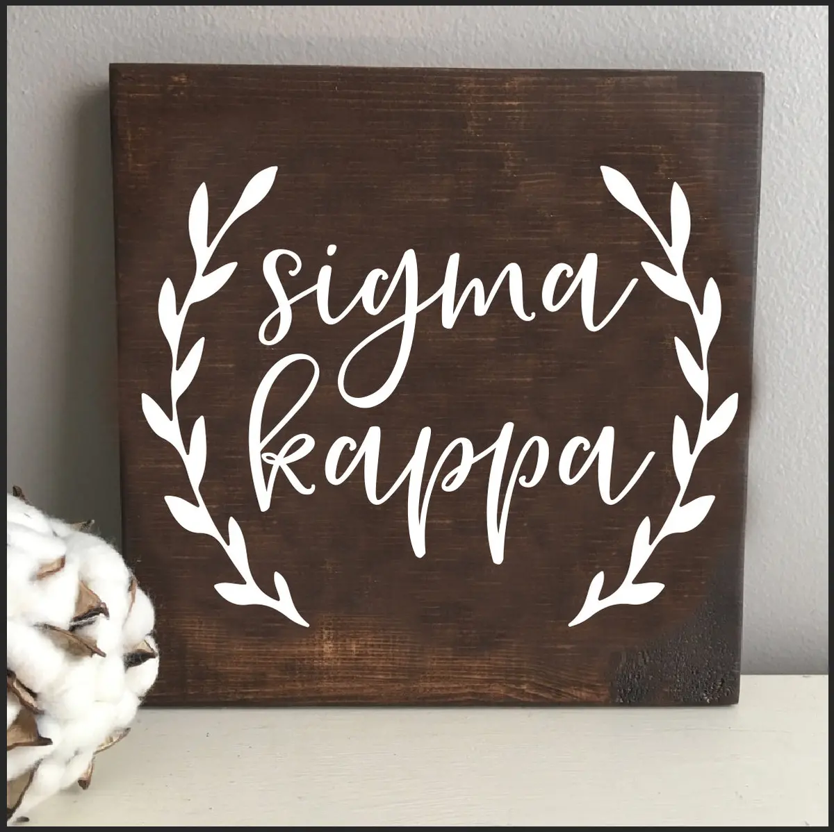 Sigma Kappa Wooden Sign 1