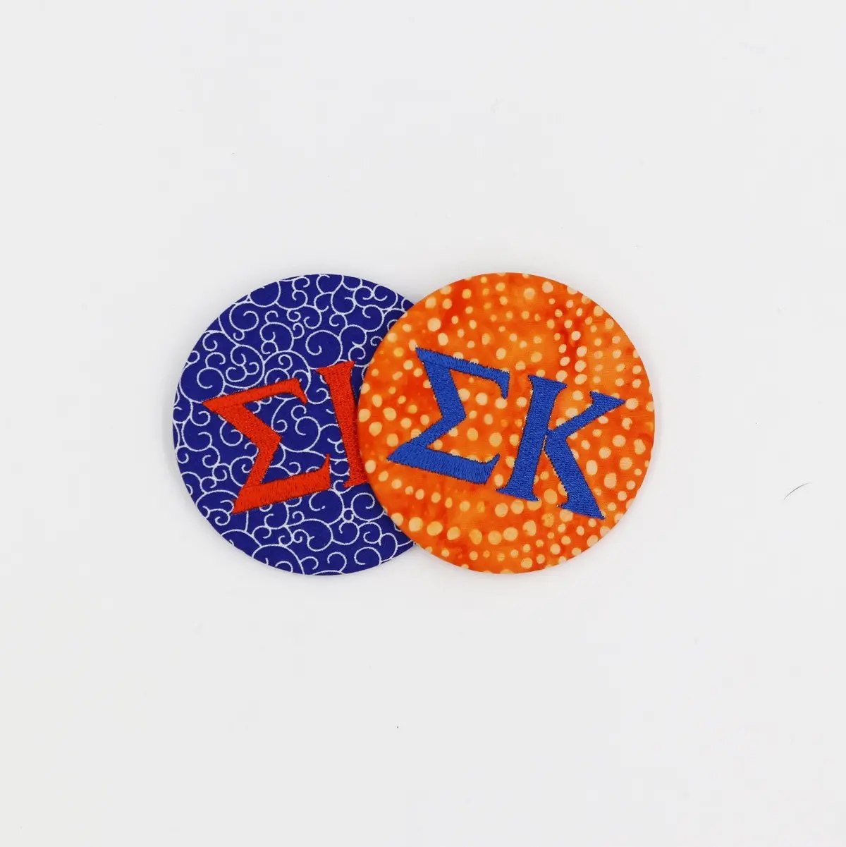 Sigma Kappa Game Day Embroidered Button 1