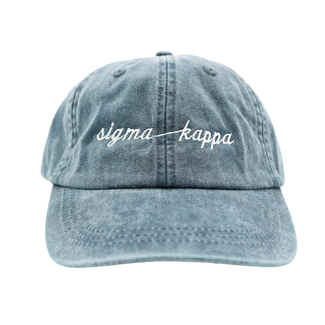 Sigma Kappa Script Hat 1