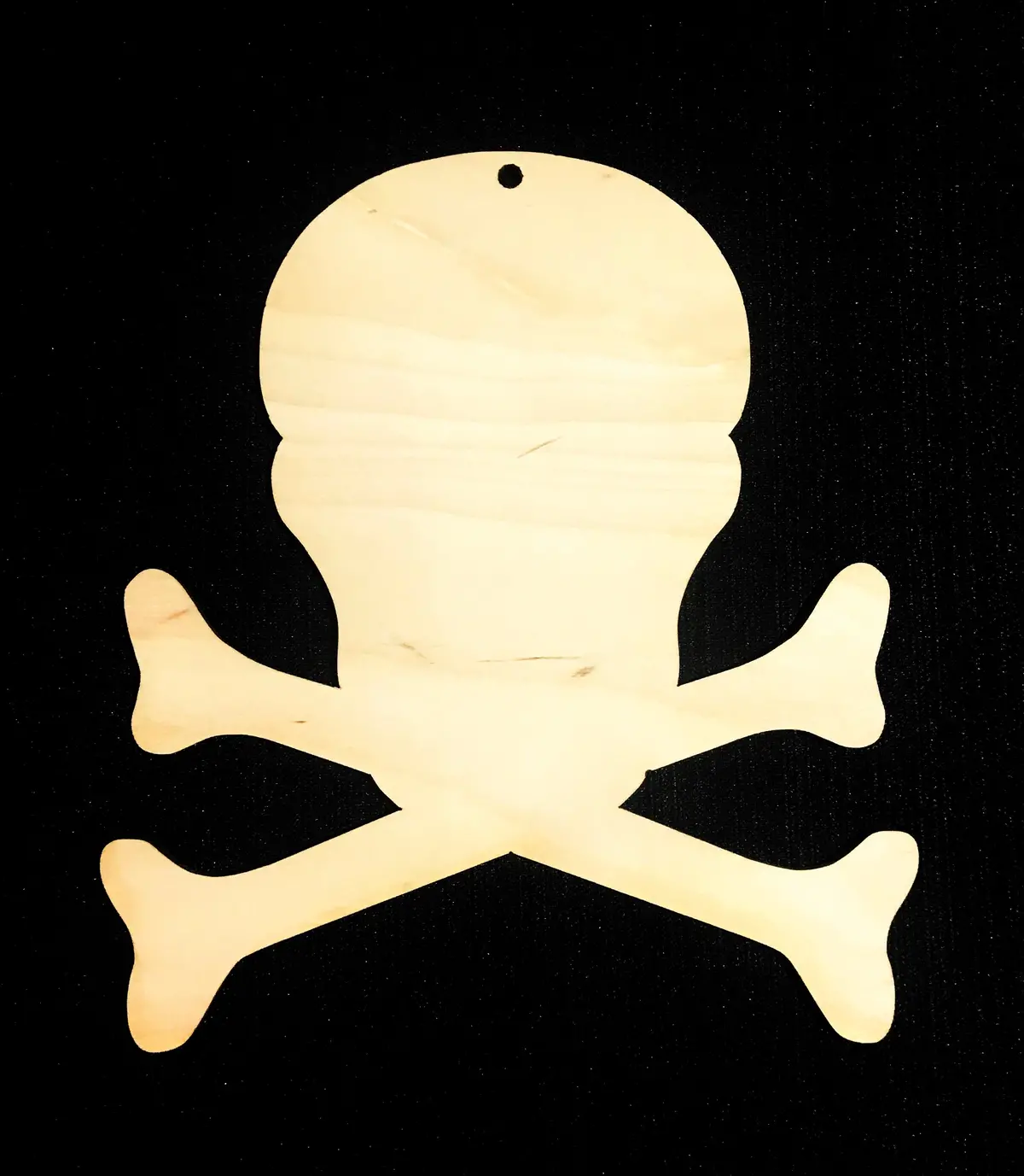 Chi Omega Skull & Crossbone Wood Board 1