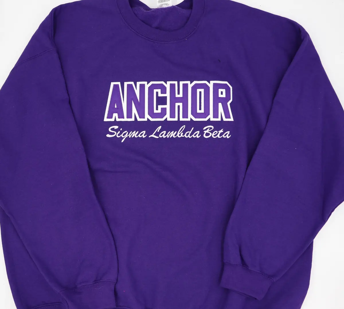 Sigma Lambda Beta Purple Word Crewneck 1