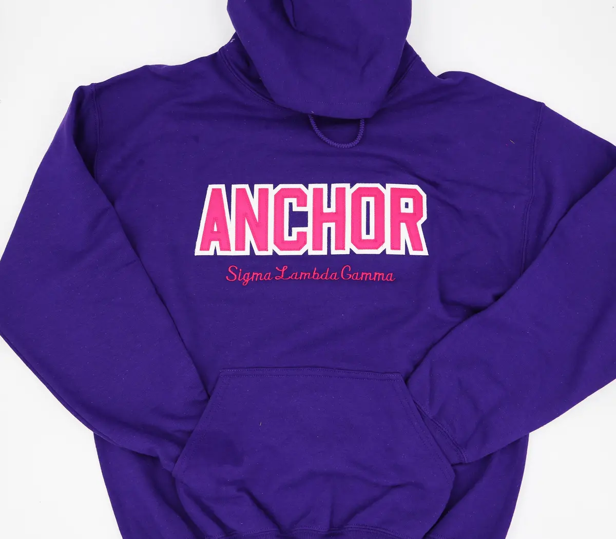 Sigma Lambda Gamma Word Hoodie With Rose 1
