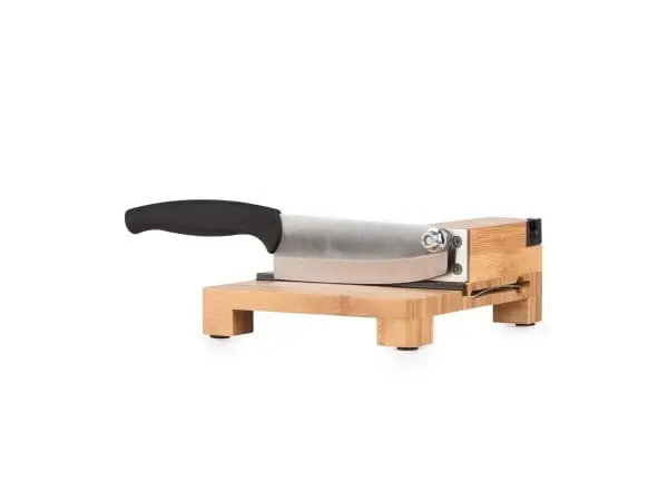 Tekut Bamboo Biltong Slicer With Sharpener 1