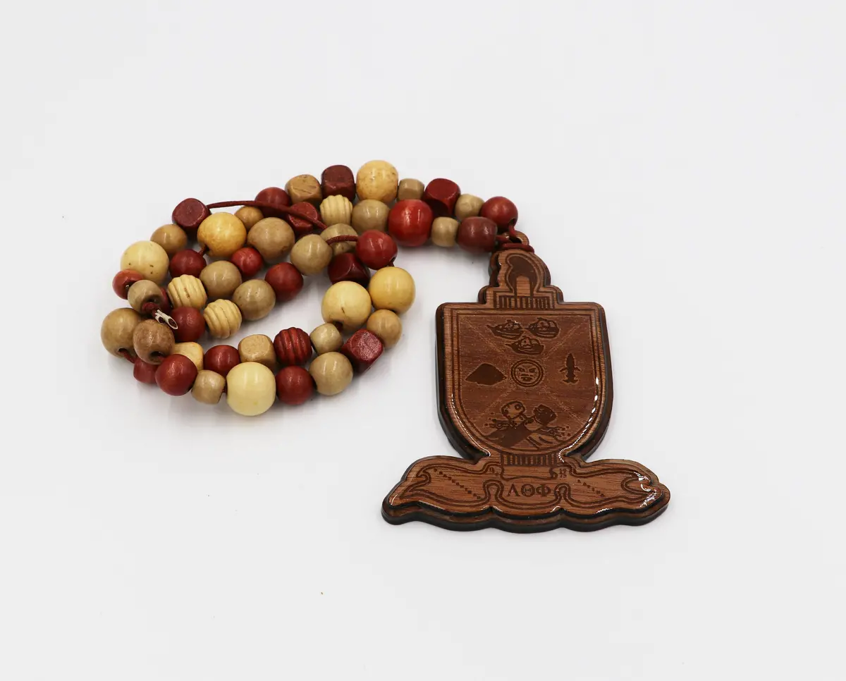 Lambda Theta Phi Wooden Bead Tiki 1