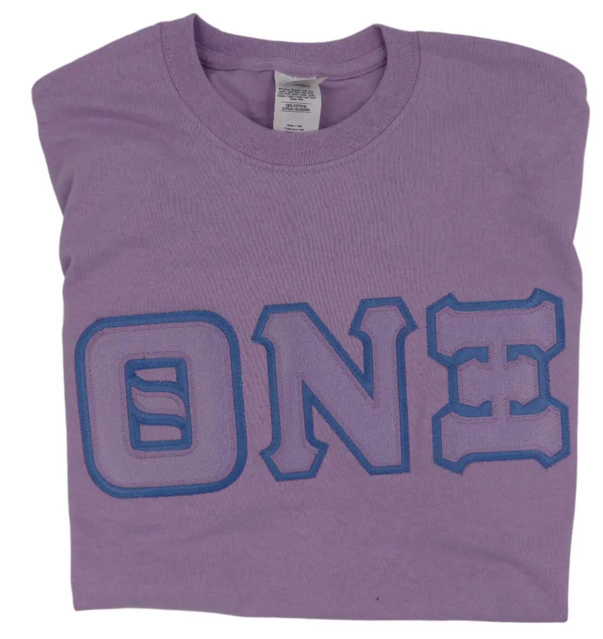 Theta Nu Xi Lavender Greek Tee 1