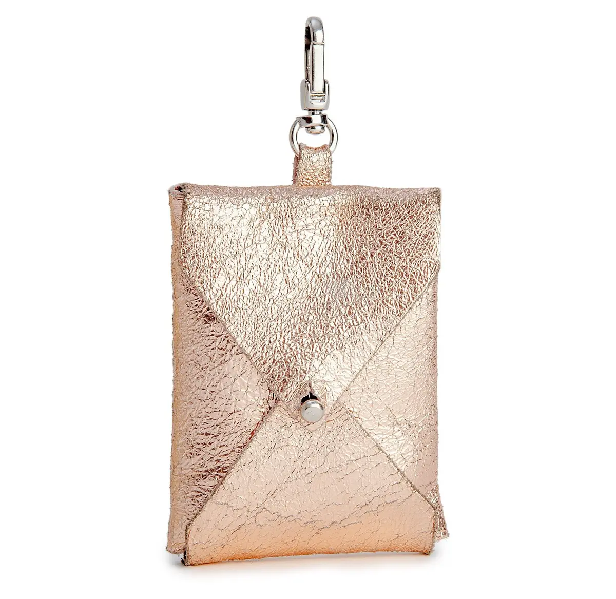 Tracey Tanner | Luxe Leather Leash Bag In Metallic Rose Gold 1