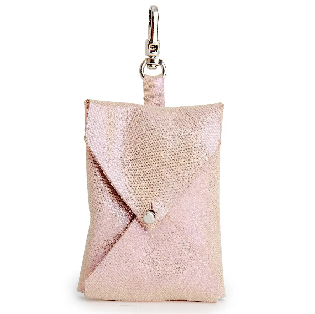 Tracey Tanner | Luxe Leather Leash Bag In Soft Pink Shimmer 1