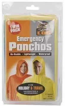 Travel Emergency Waterproof Poncho - Twin Pack 1