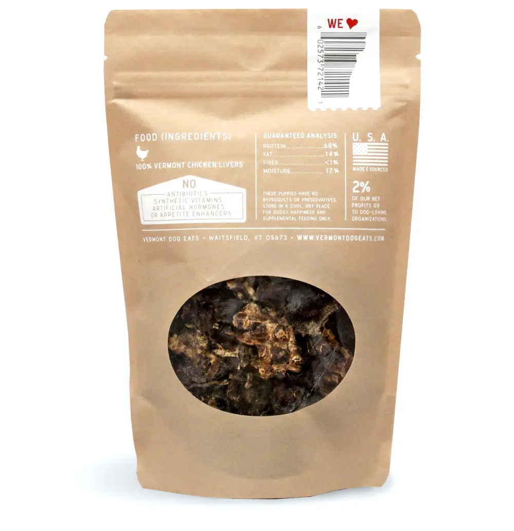 Vermont Dog Eats | Chicken Liver Jerky Treats 2