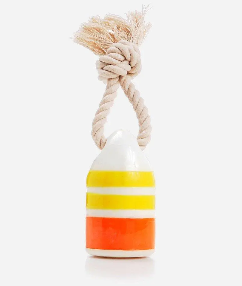 Waggo | Floats My Boat Buoy Dog Toy In Yellow And Orange 1