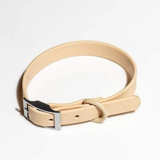 Modern Dog Collar In Tan << Final Sale >> 1