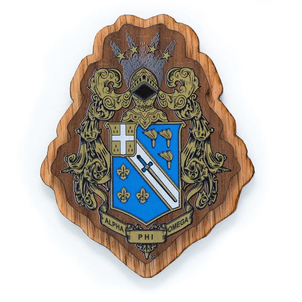 Alpha Phi Omega Large Wood Crest 1