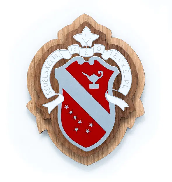 Alpha Phi Large Wood Crest 1