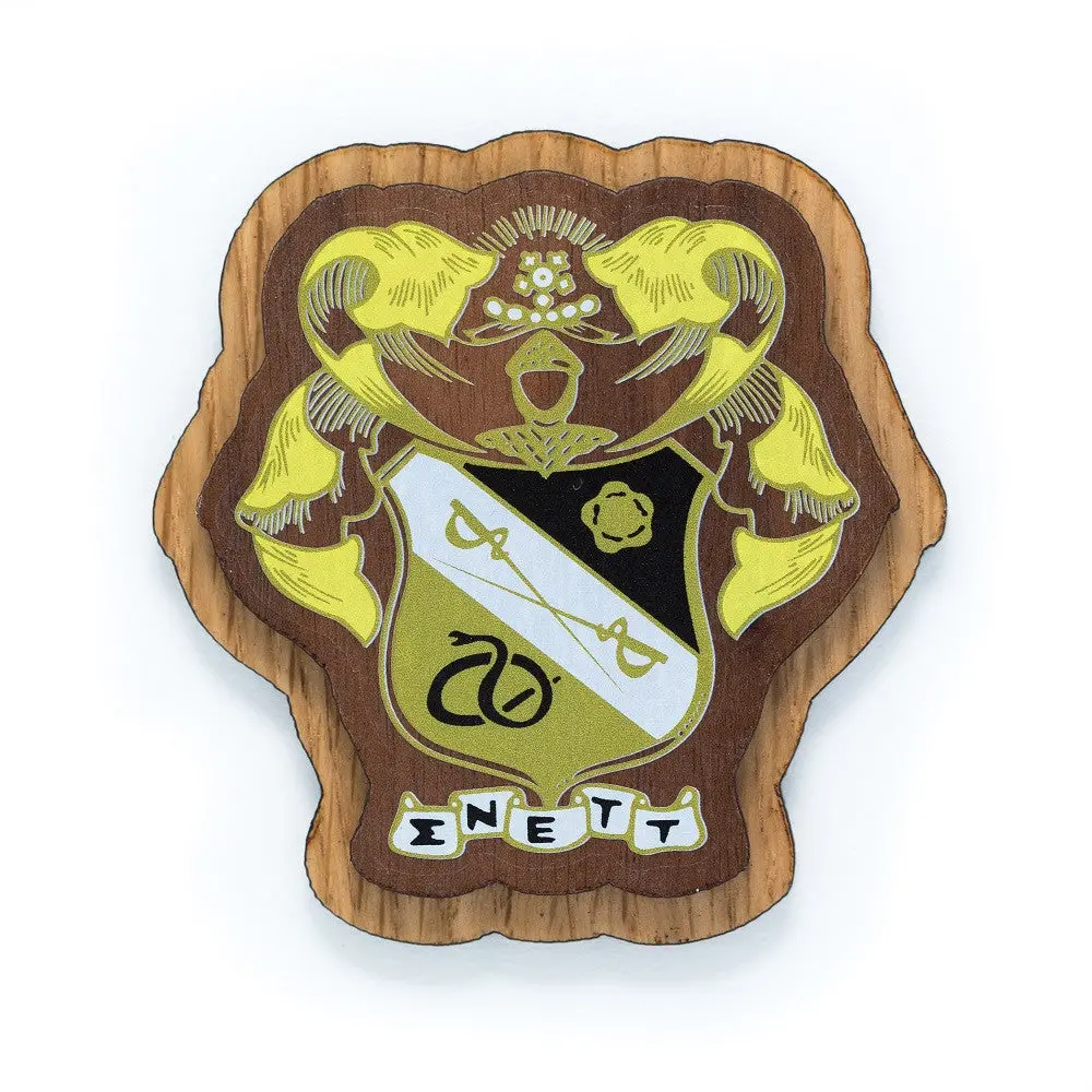 Sigma Nu Large Wood Crest 1