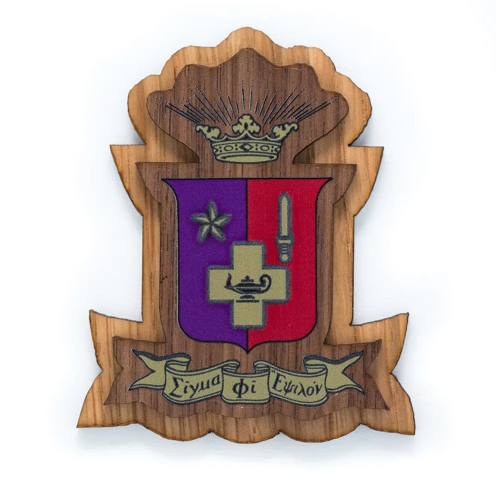 Sigma Phi Epsilon Large Wood Crest 1