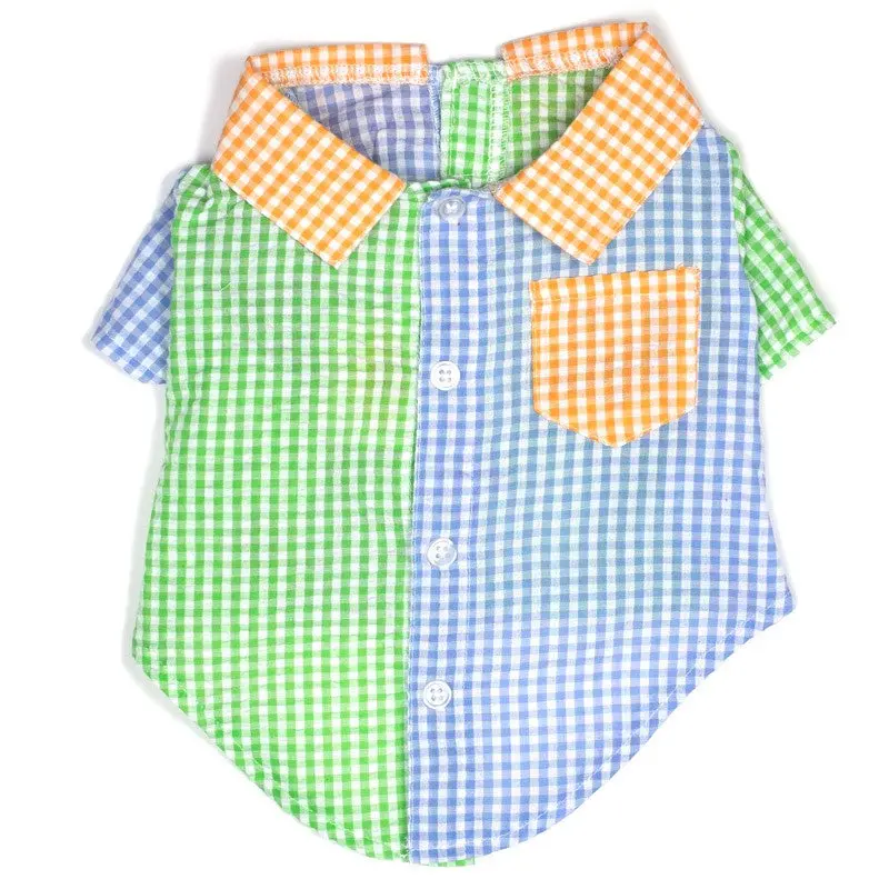 Gingham Colorblock Shirt (Drop-Ship) 1
