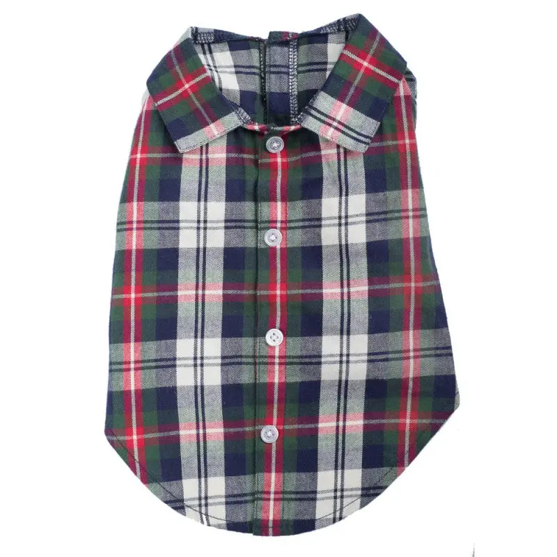 Worthy Dog | Plaid Shirt In Navy 1