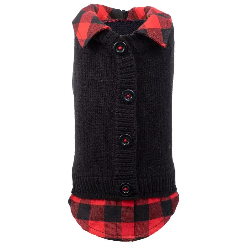 Worthy Dog | Two-Fer Buffalo Cardigan 1