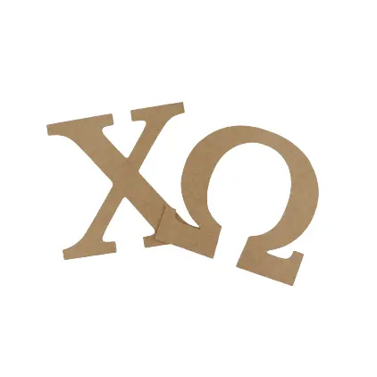 Chi Omega Crafting Mdf/Wood Letter Set 1