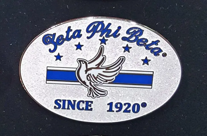 Zeta Phi Beta Oval Pin 1