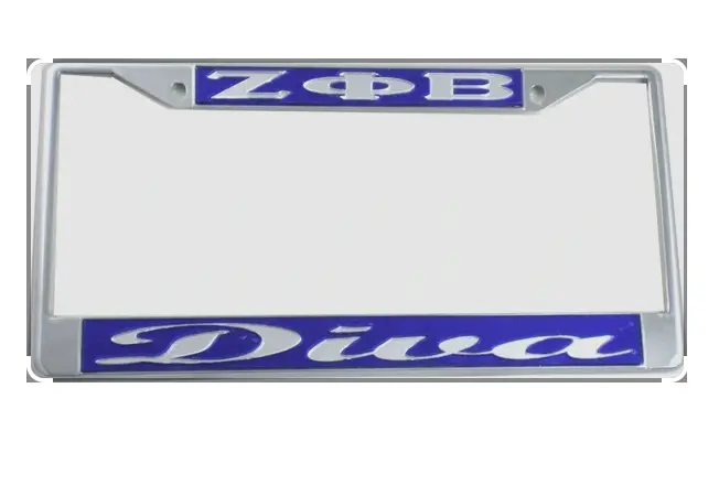 Zeta Phi Beta Diva License Frame 1