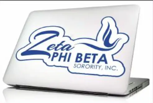 Zeta Phi Beta Laptop Skin/Wall Decal 1