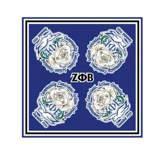 Zeta Phi Beta Silk Scarf 1