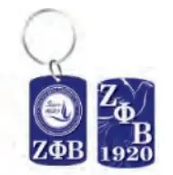 Zeta Phi Beta Two-Sided Acrylic Keychain 1