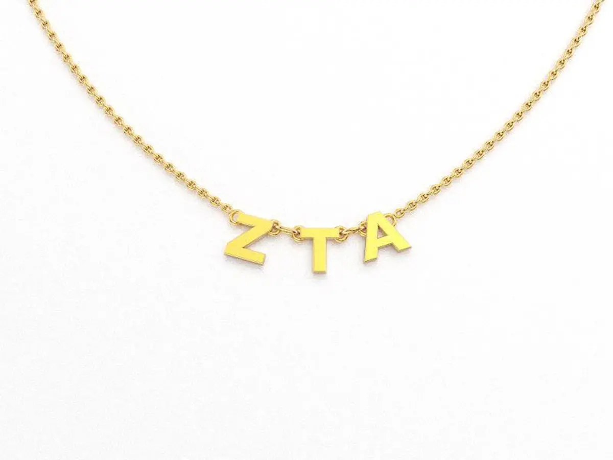 Zeta Tau Alpha Phoebe Greek Necklace 1
