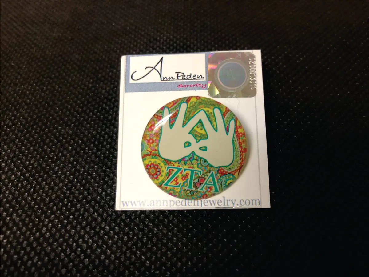 Zeta Tau Alpha 1" Printed Button 1