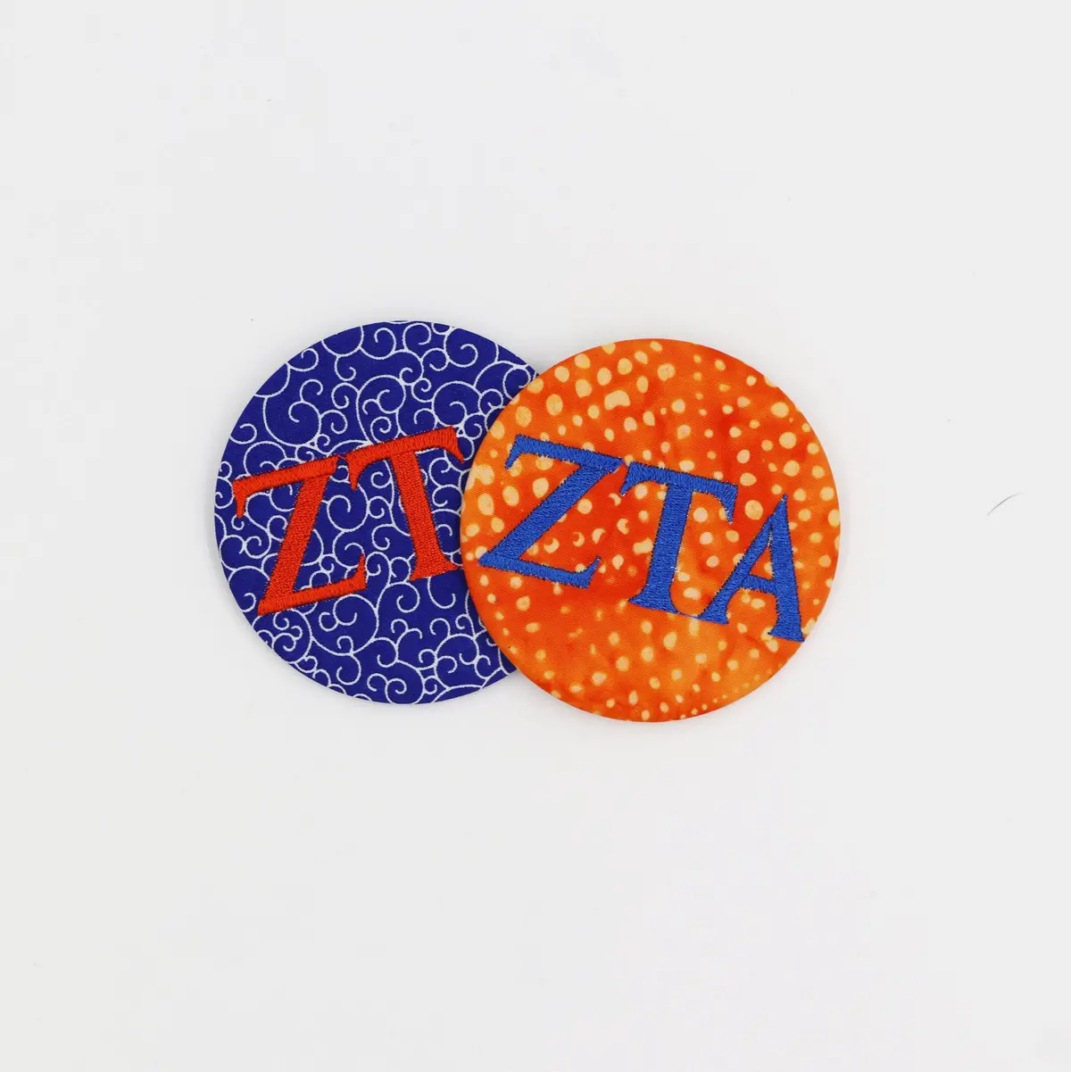 Zeta Tau Alpha Game Day Embroidered Button 1
