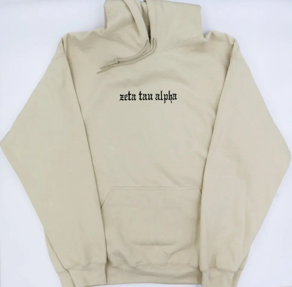 Sorority Embroidered Hooded Sweatshirt 1