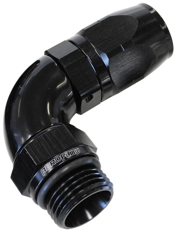 Af549-06-08Blk -8 Orb To -6An 90° Swivel Hose End Fitting 1