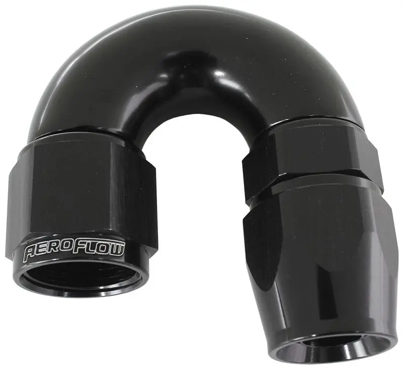 570 Series Black Ptfe Swivel Hose Fitting – 180° Bend, -3An Size For Tight Installations 1