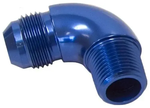 3/8" Npt To -6An 90-Degree Full-Flow Adapter – Af522-06-06 1