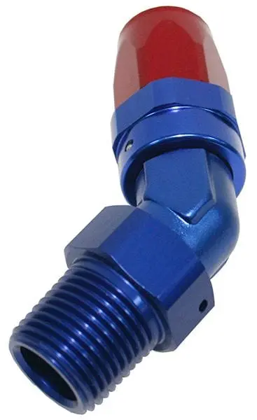 3/4" Male Npt To -16An 45° Swivel Hose Fitting – Af828-16-12 1