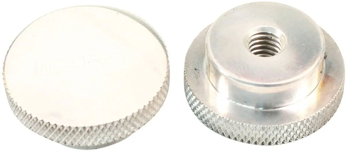 Af55-1009 Polished Billet Air Cleaner Retaining Nut (1/4" Unc) 1