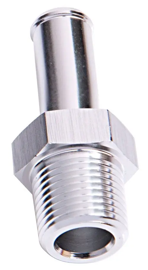 3/8" Male Npt To 5/8" Barb Straight Adapter Fitting – Aluminum Fuel/Air Line Connector (Af841-06-10S) 1