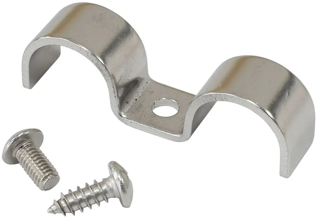 Dual Stainless Steel Hard-Line Hose Clamp – 3/8" An Fitting Compatible (Af300-06-06) 1