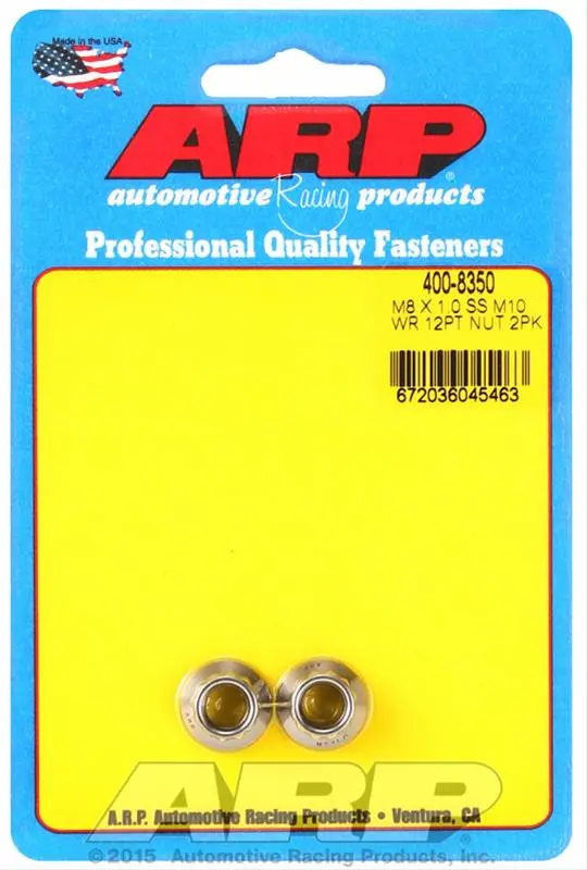 Arp 12-Point Performance Nuts – 400-8350 Heat-Treated Alloy Steel 1