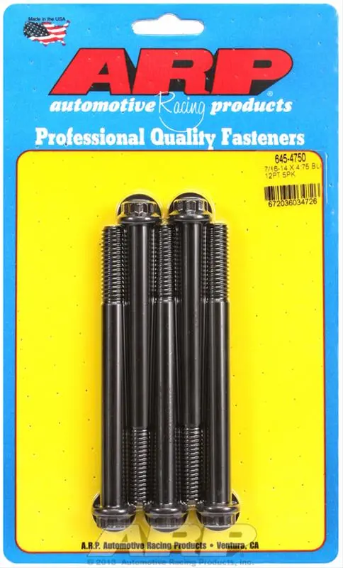 Arp 645-4750 Chromoly Steel Bolts – Grade 8+ Strength For Critical Fastening 1