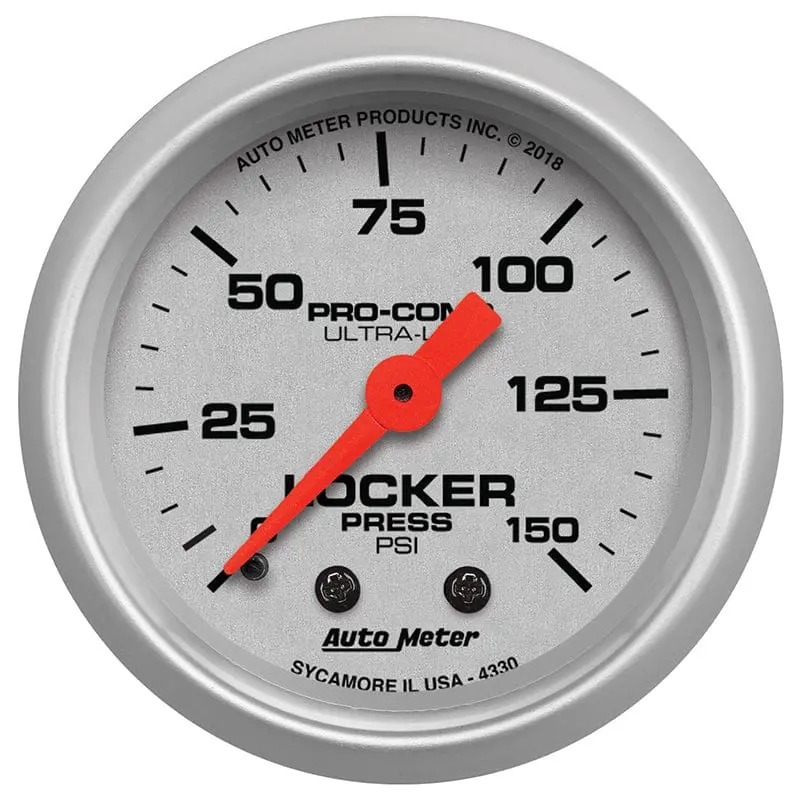 Ultra-Lite 2-1/16" Mechanical Air Pressure Gauge With Locker Mount – Model Au4330 1