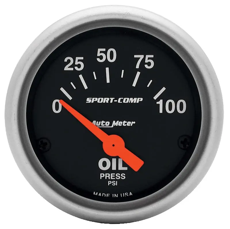 Autometer Sport-Comp Au3327 Oil Pressure Gauge 1